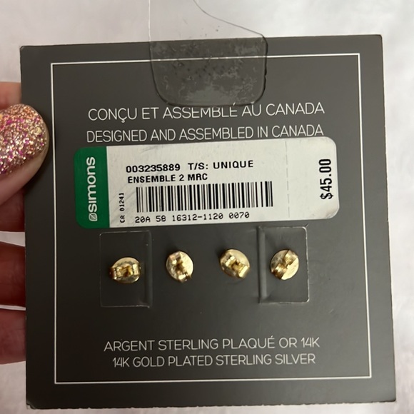 Midi34 x Simons stud earrings - Picture 4 of 7